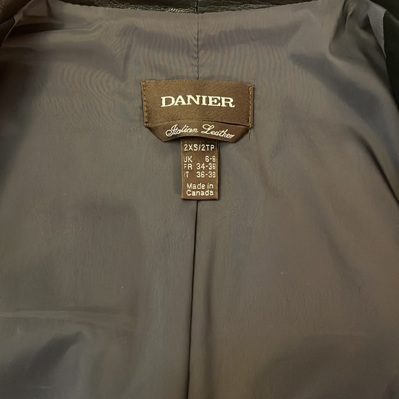 Black Danier Leather Jacket - Picture 3 of 3